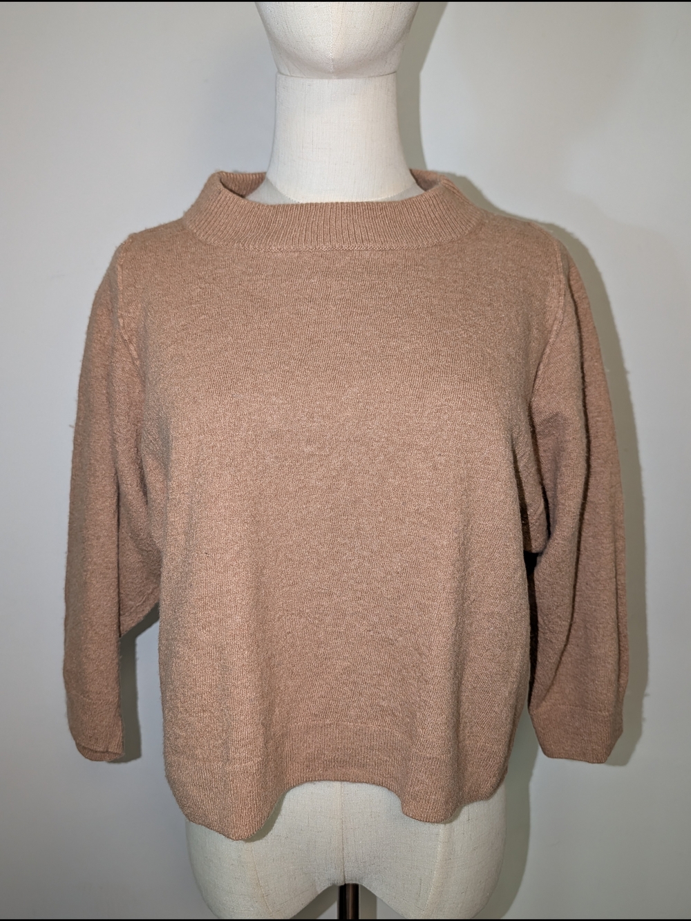 J. Crew Women's Scoopneck Sweater in Camel